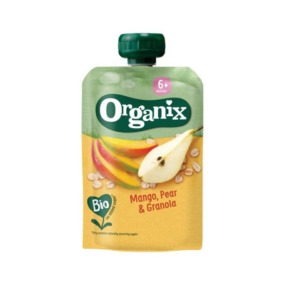 Afbeelding van Organix Knijpfruit Mango, Peer, Granola 6+ maanden 100 gram