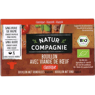 Afbeelding van Natur Compagnie Bouillon met Rundvlees Multi verpakking 12x8ST