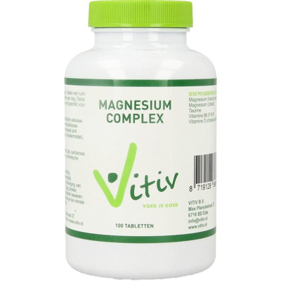Afbeelding van Vitiv Magnesium complex met taurine 100 tabletten