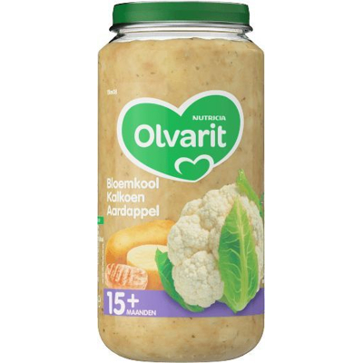 Afbeelding van Olvarit Bloemkool Kalkoen Aardappels 15m08, 250 gram