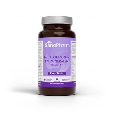 Afbeelding van Sanopharm Multivitaminen/mineralen Foodstate, 90 tabletten