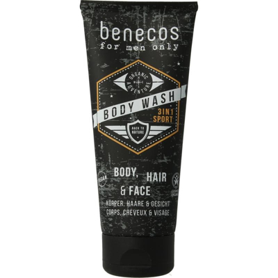Afbeelding van Benecos For Men Only Body Wash 3 in 1, 200 ml