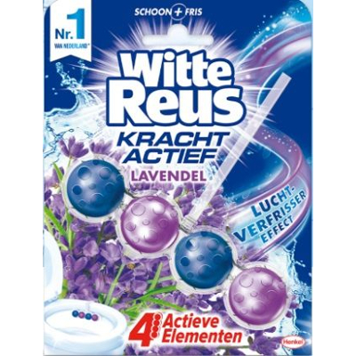 Afbeelding van Witte Reus Toiletblok kracht actief lavendel 100 g
