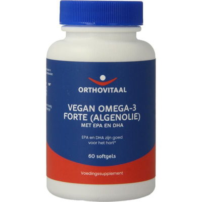 Afbeelding van Orthovitaal Vegan omega 3 forte algenolie 60 softgels