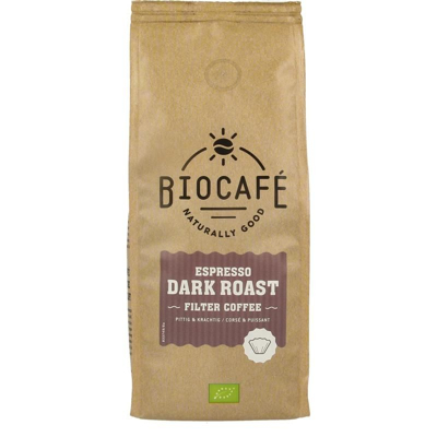 Afbeelding van Biocafé Filterkoffie Espresso Dark Roast 250GR