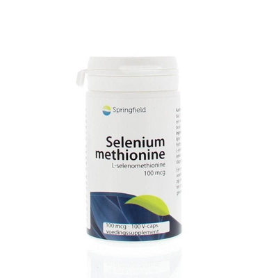 Afbeelding van Springfield Selenium methionine 100, 100 Veg. capsules