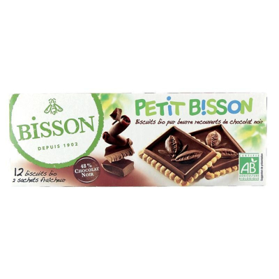 Afbeelding van Bisson Petit Theebiscuit Pure Chocolade Bio, 150 gram