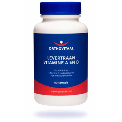 Afbeelding van Orthovitaal Levertraan Vitamine A en D 60 softgels