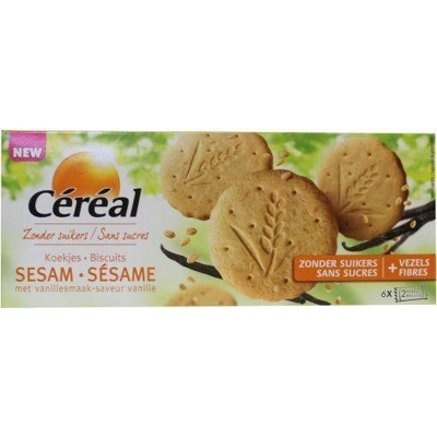 Afbeelding van Cereal Sesam vanille koek 132 g