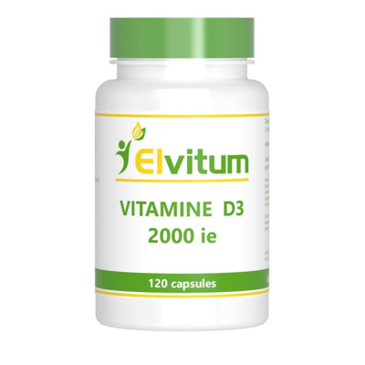 Afbeelding van Elvitum Vitamine D3 2000IE Capsules