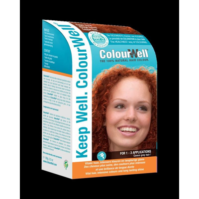 Afbeelding van Colourwell 100% natuurlijke haarkleur koper rood 100 g
