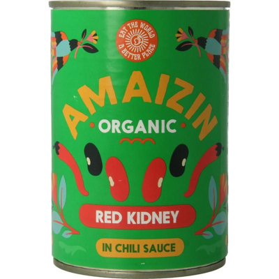 Afbeelding van Amaizin Rode kidneybonen in chilisaus 400 g