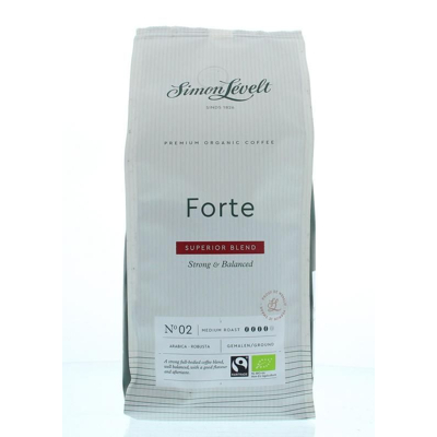 Afbeelding van Simon Lévelt Voorverpakte koffie Forte Premium Organic Coffee snelfiltermaling 500g
