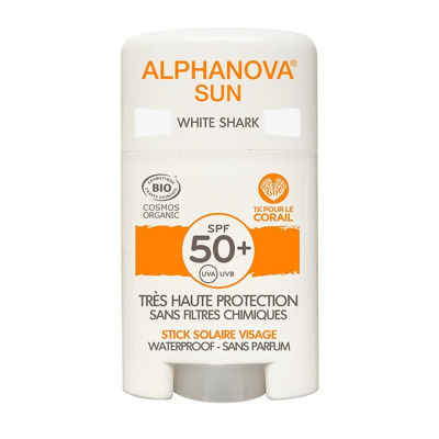 Afbeelding van Alphanova Bio Spf 50+ Face Sun Stick White