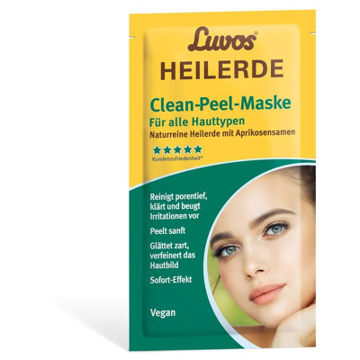 Afbeelding van Luvos Heilaarde clean peel masker alle huidtypes 7.5 ml 2 stuks