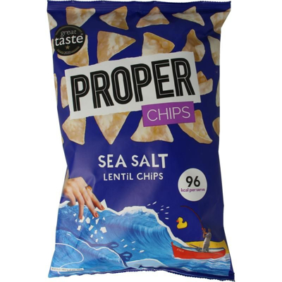 Afbeelding van Proper Chips Sea Salt Glutenvrij, 85 gram