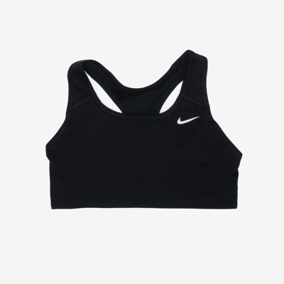 Abbildung von Nike Swoosh Sport BH Damen Schwarz, Weiß, Größe XS