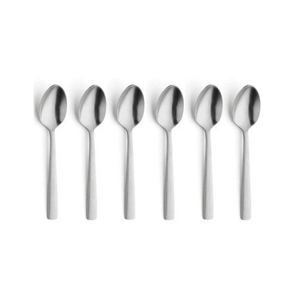 Image of Amefa Ventura 6 Coffee Spoons Matte Silver