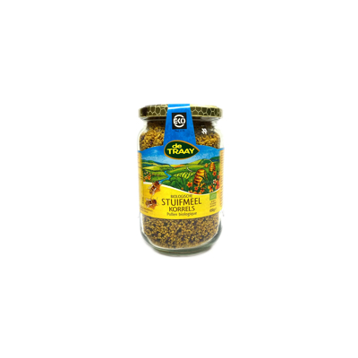 Afbeelding van De Traay Biologische stuifmeelkorrels 215g Pot met Stuifmeel en Bijenpollen