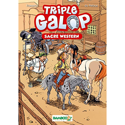 Image de Triple Galop Poche tome 04: Sacré western Livre d’occasion Très bon