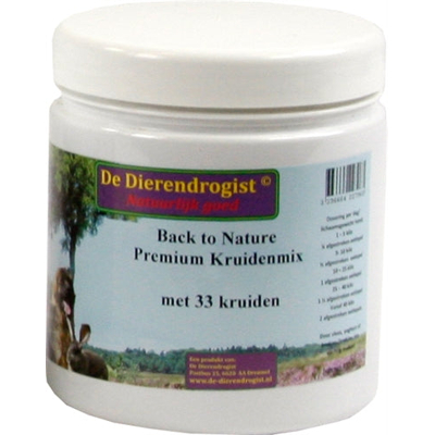Afbeelding van Dierendrogist Back To Nature Premium Kruidenmix Met 33 Kruiden 450 GR (357408)