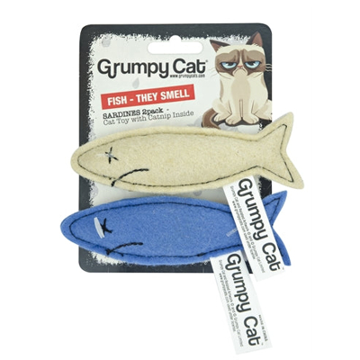 Afbeelding van Grumpy Cat Sardines Met Catnip 2 STUKS 7 CM