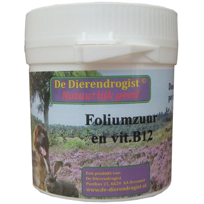 Afbeelding van Dierendrogist Foliumzuur Vitamine B12