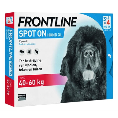 Afbeelding van Frontline Hond Spot On Xl 4 PIPET 40 60 KG