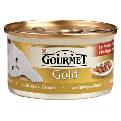 Afbeelding van Gourmet Gold Fijne Hapjes Kalkoen / Eend 85 GR (24 stuks)