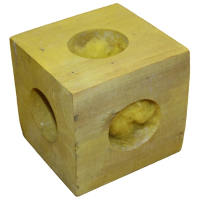 Afbeelding van Critter&#039;s Choice Happy Pet Knaaghout Cube 9,5X9,5X9,5 CM
