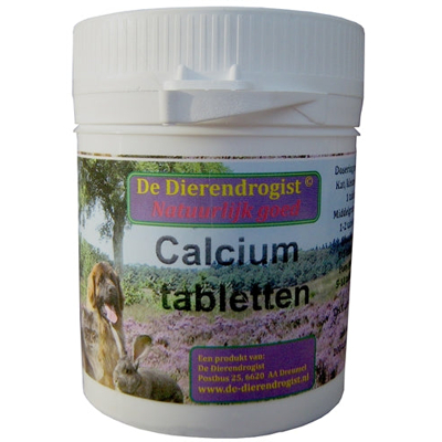 Afbeelding van Dierendrogist Calcium Tabletten 100 STUKS