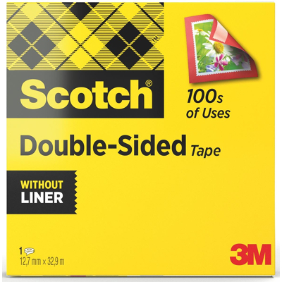Afbeelding van Scotch dubbelzijdige plakband ft 12 mm x 33 m