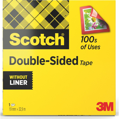 Afbeelding van Scotch dubbelzijdige plakband ft 19 mm x 33 m