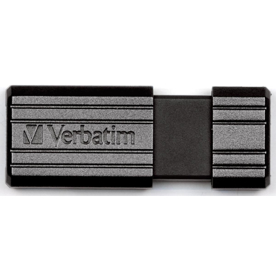 Afbeelding van Verbatim Pinstripe Usb 2.0 Stick, 8 Gb, Zwart stick