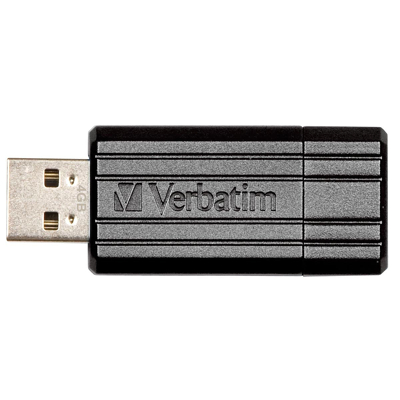 Afbeelding van Verbatim PinStripe USB 2.0 stick, 16 GB, zwart stick