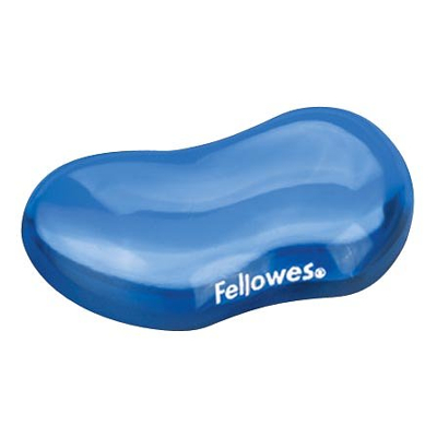 Afbeelding van Polssteun voor muis Fellowes Crystals gel transparant blauw