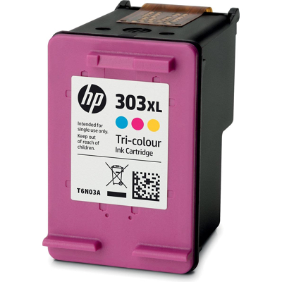 Afbeelding van HP 303XL (T6N03AE) Inktcartridge 3 kleuren Hoge capaciteit