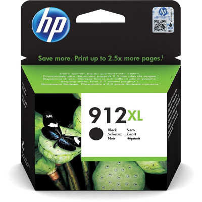 Afbeelding van HP 912XL (3YL84AE) Inktcartridge Zwart Hoge capaciteit