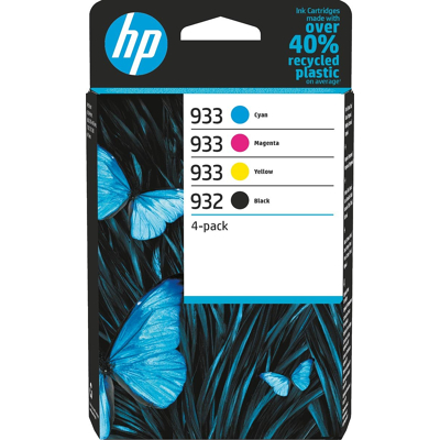 Afbeelding van HP 932/933 (6ZC71AE) Inktcartridge 4 kleuren Voordeelbundel