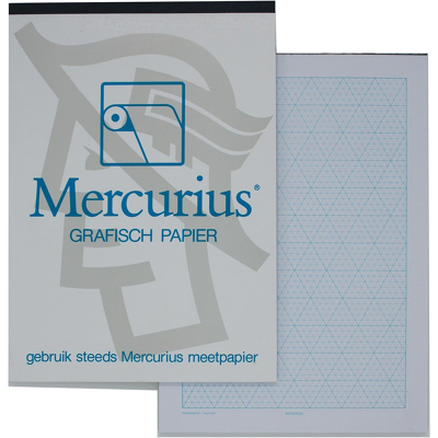 Afbeelding van Mercurius Isometrisch Grafisch Papier, 50 Vel, Ft A4 Papier