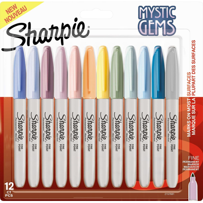Afbeelding van Sharpie Mystic Gems Permanente Marker, Blister Van 12 Stuk Permanent Marker