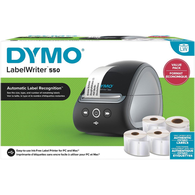 Afbeelding van Dymo LabelWriter 550 Labelprinter + 4 rollen labels