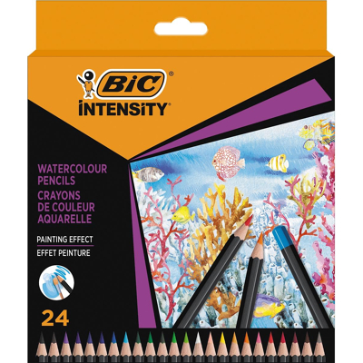Afbeelding van Bic aquarelpotlood Intensity, etui van 24 stuks kleurpotlood