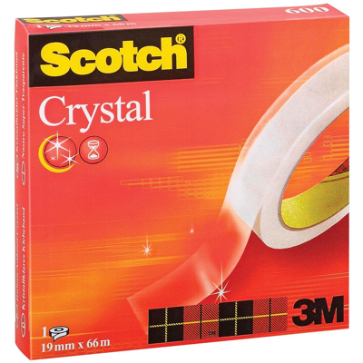 Afbeelding van Plakband Scotch Crystal 600 19mmx66m transparant