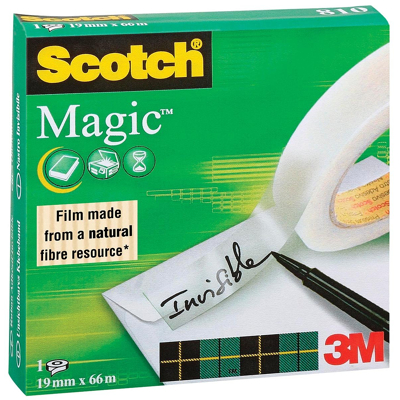 Afbeelding van Plakband Scotch Magic 810 19mmx66m onzichtbaar mat