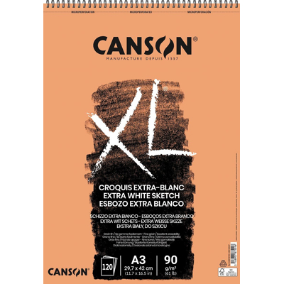 Afbeelding van Canson schetsblok XL Extra White ft 29,7 x 42 cm (A3)