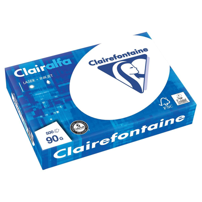 Afbeelding van Clairefontaine Clairalfa presentatiepapier A4, 90 g, pak van 500 vel