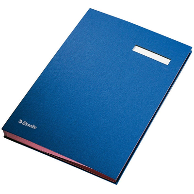 Afbeelding van Vloeiboek Esselte karton 20 tabbladenblauw