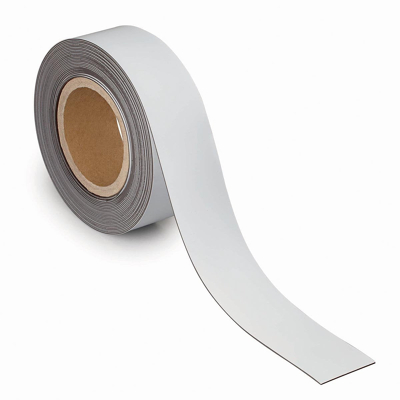 Afbeelding van MAUL magnetisch etiketband beschrijf en wisbaar, 10mtx50mm, wit magneetband
