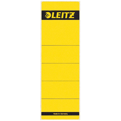 Afbeelding van Leitz rugetiketten ft 6,1 x 19,1 cm, geel